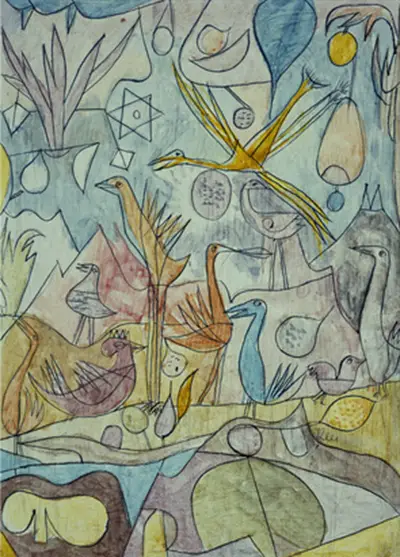 Vogelschwarm Paul Klee